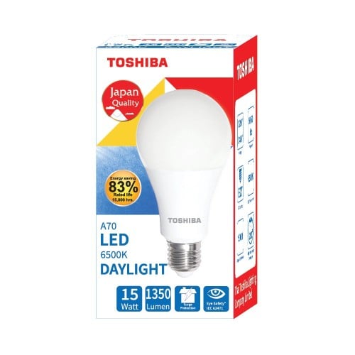 LED TOSHIBA BULB 6500K 15W