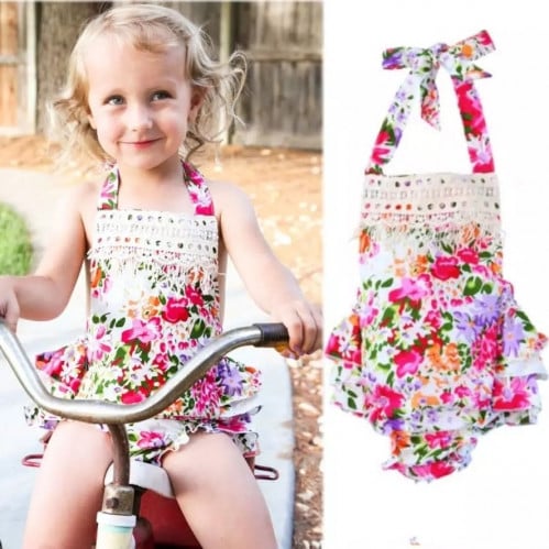 شيال مشجر بورود  مطاطي الوسط من الخلف