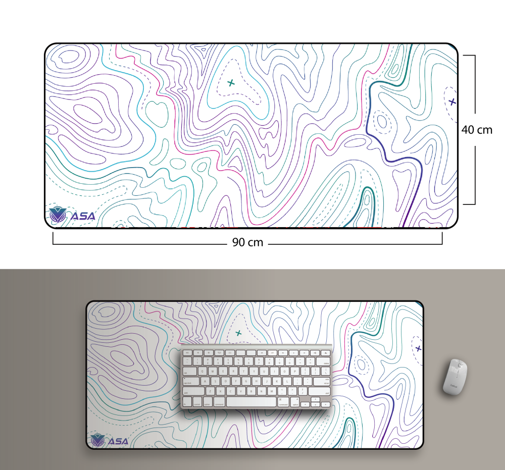 ماوس باد لاينز 1 -  ASA Mouse Pad lines 1