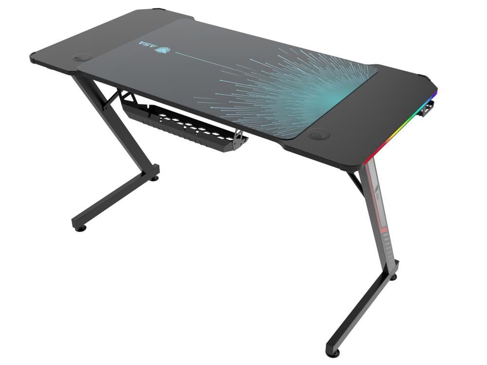 طاولة قيمنق مع ماوس باد واضاءة RGB موديل ULTRA من ASA