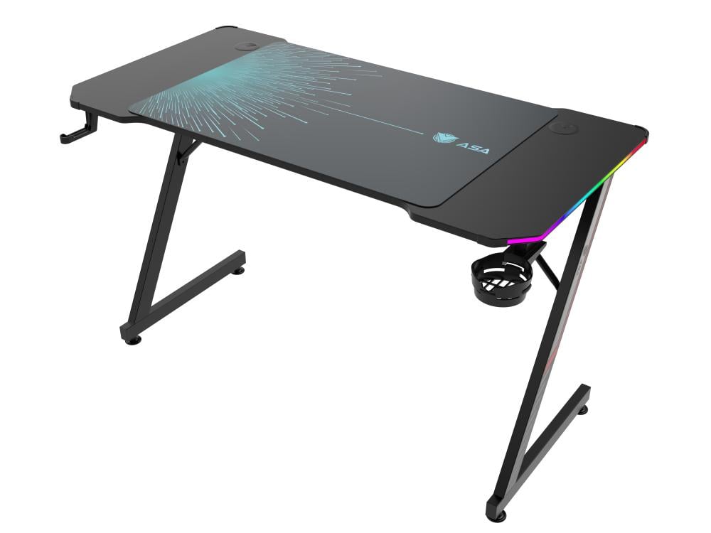 طاولة قيمنق مع ماوس باد واضاءة RGB موديل ULTRA من ASA