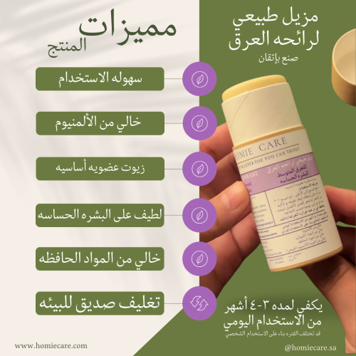 Natural Deodorant - Moderate Sweat & Sensitive Ski...