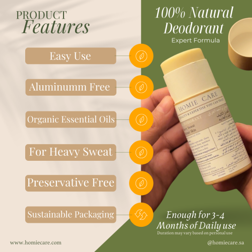 Natural Deodorant - Heavy Sweat & Normal Skin