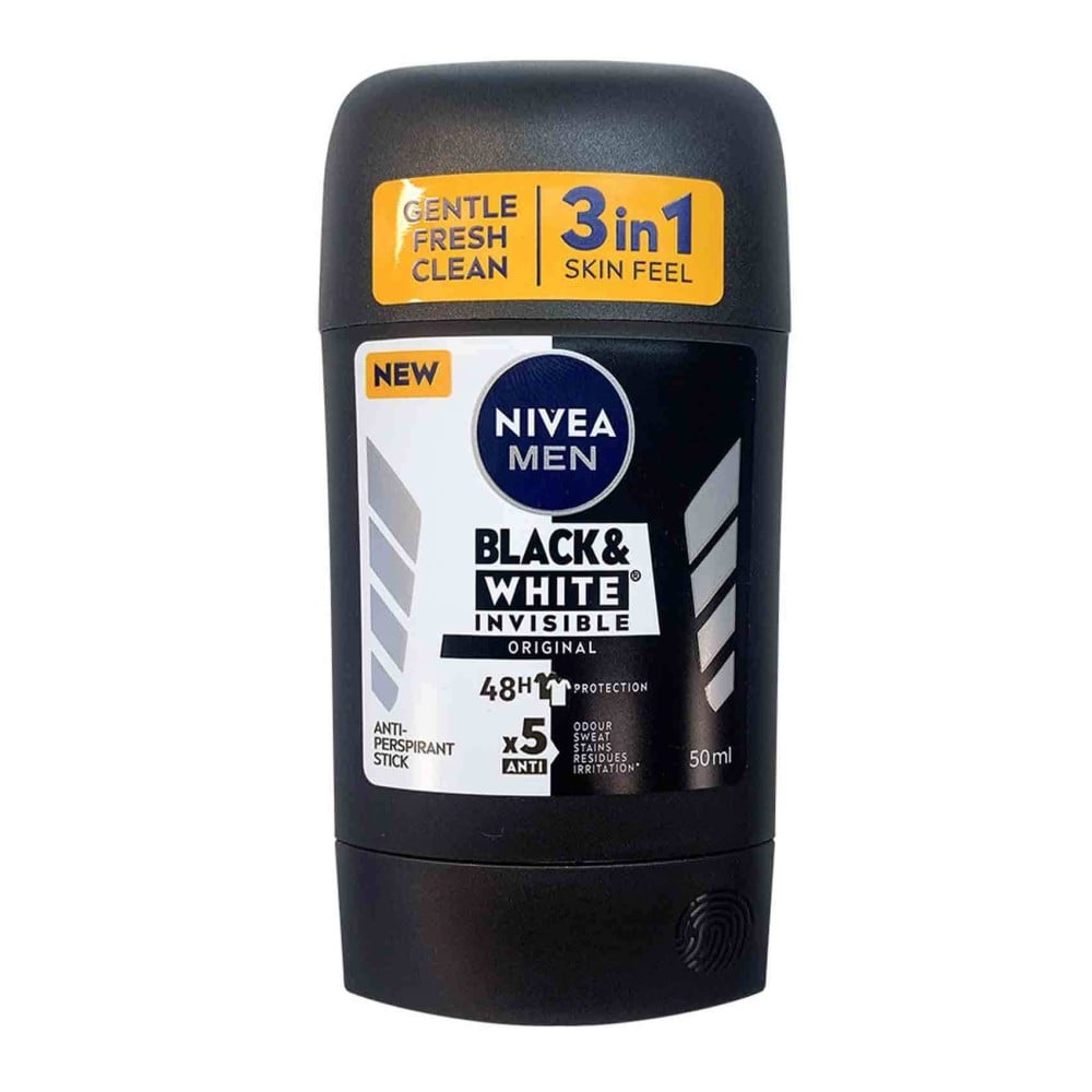 Nivea deodorant stick black and white for men 50ml