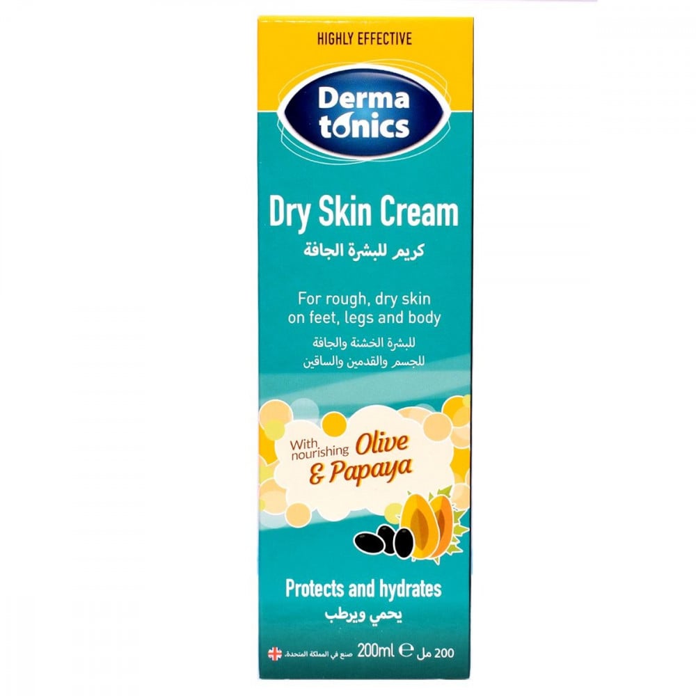 Dermatonics cream for dry skin 200 ml olive and papaya