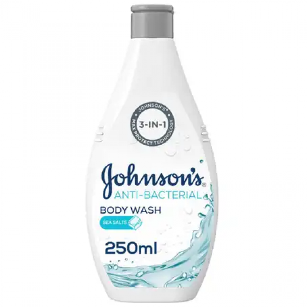 Johnson's Anti-Bacterial Shower Gel 250ml with Sea Salt