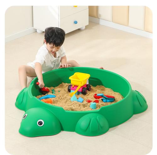 حوض الرمل و الماء السلحفاة - أخضر