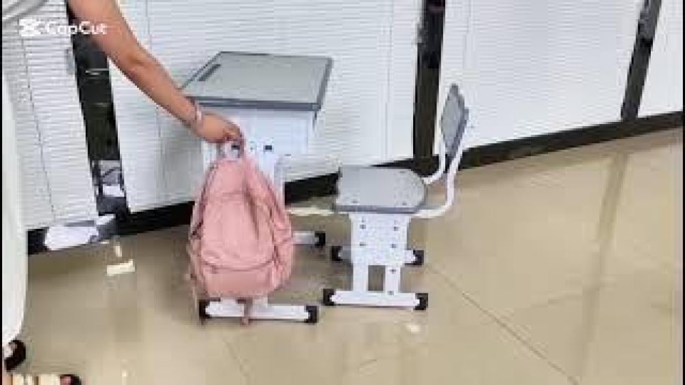 طاولة وكرسي الطالب الاقتصادي - وردي