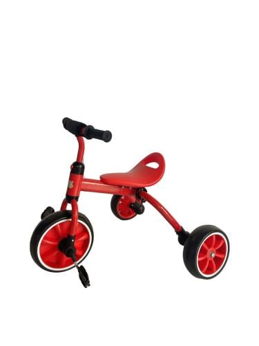 دراجة ثلاثية قابلة للطي حمراء