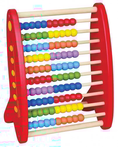 العداد الخشبي الأحمر