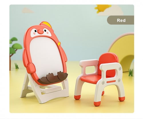 طاولة و كرسي البطريق أحمر