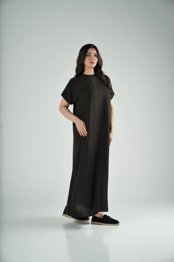 طقم ٣ قطع عباية نسمة - زيتي