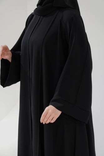 Black Umbrella Cut Abaya