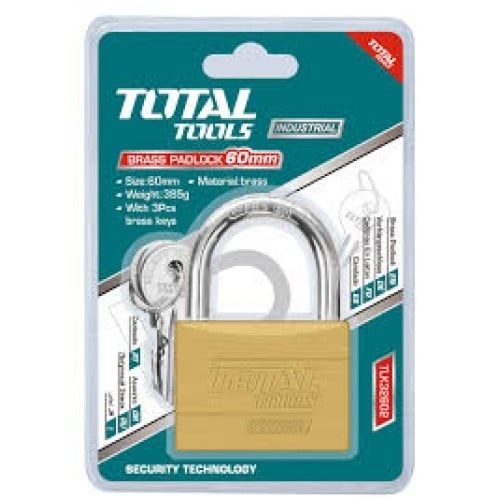 قفل TOTAL نحاس 3مفتاح 60MM