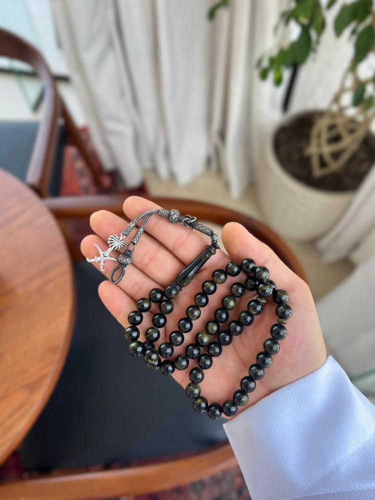 مسابح بكلايت بكرستالة فضة