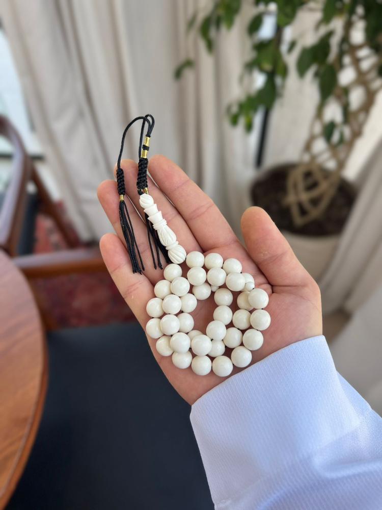 مسابح عظم  وكوك طبيعي شكة قماش