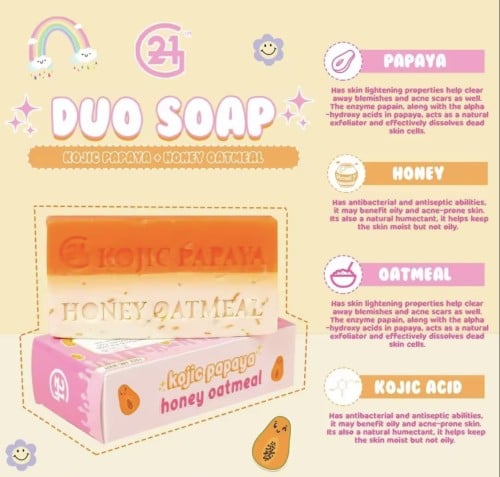 Kojic papaya soap- صابون كوجيك بابايا لتفتيح الجسم