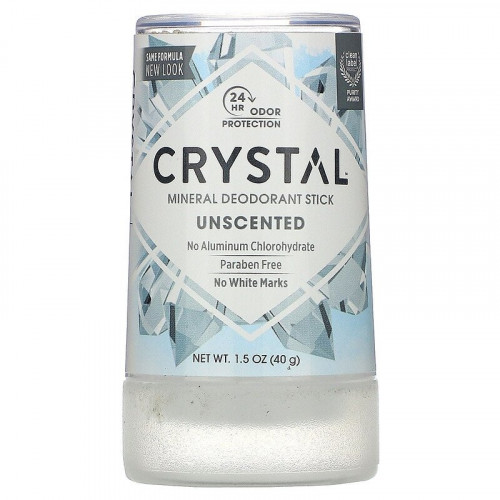 مزيل العرق بالمعادن، غير معطر 40 جم Crystal Body D...