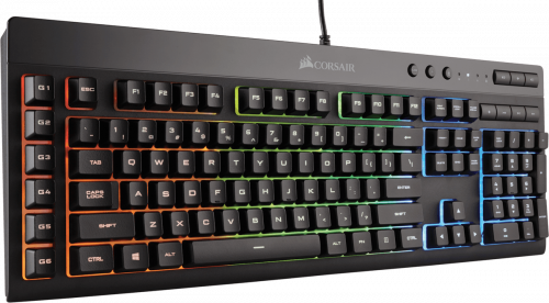 Corsair K55 RGB Wired Membrane Gaming Keyboard - IP42 Dust and