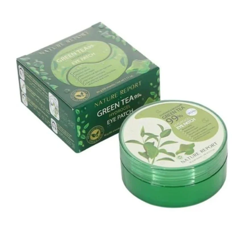 ناتشر ريبورت - 60 قطعة من جل الشاي الأخضر  لتحت العين