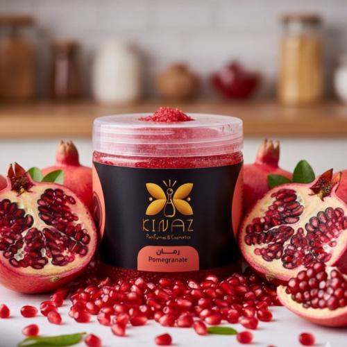 كيناز سنفرة تقشير وترطيب للجسم الرمان 350 مل