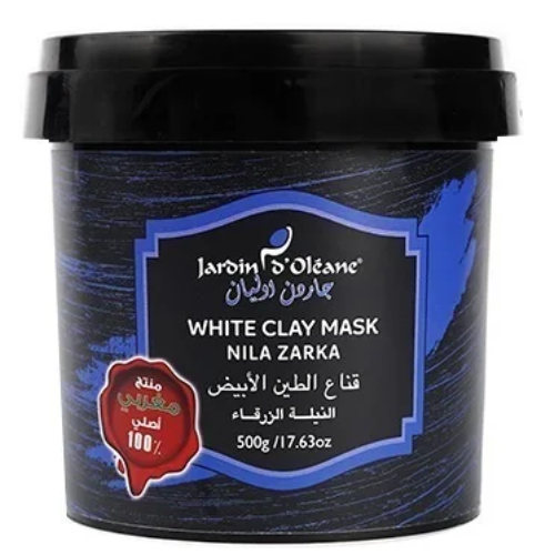 جاردن اوليان - قناع الطين الأبيض بالنيلة الزرقاء  500 جم