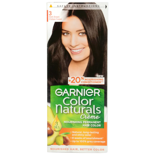 صبغة كولور ناتشرلز بني غامق 3 من غارنييه