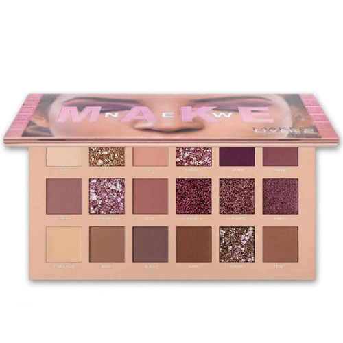 ميك اوفر 22 - مجموعة ظلال عيون نيو ميك مكونة من 18 لوناً MNE001