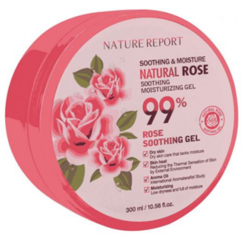 ناتشر ريبورت - جل الورد الطبيعي لترطيب وتهدئة البشرة 300 مل