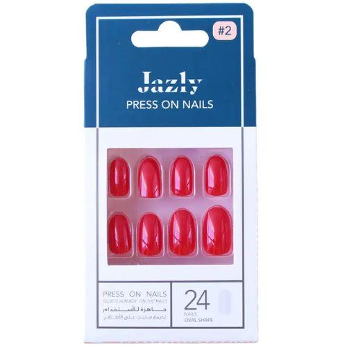 اظافر صناعية ملونة رقم 2 من جازلي