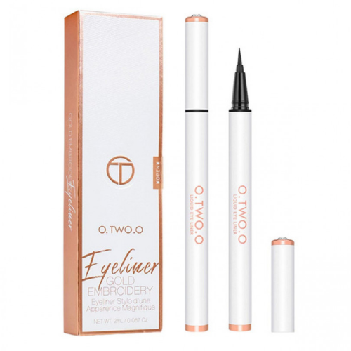 او تو او - محدد عيون سائل مقاوم للماء جولد ايمبرويدري أسود