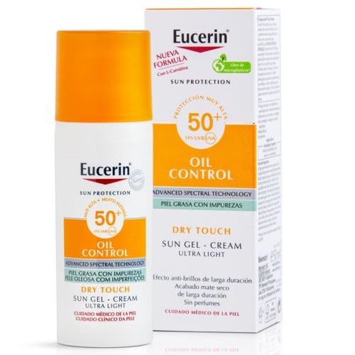 يوسيرين - كريم جل واقي شمس +SPF-50 للبشرة الدهنية و حب الشباب - 50مل