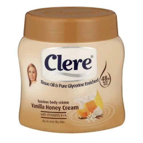 كلير - كريم الجسم بالفانليا والعسل - 500مل