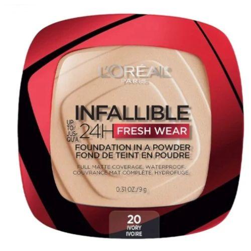 بودرة كريم الاساس انفاليبل Ivory 020 من لوريال باريس