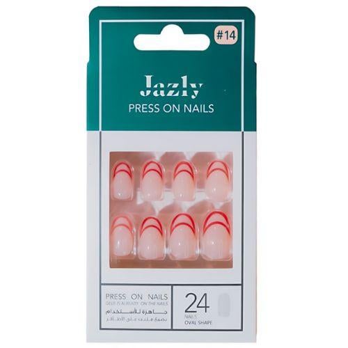 اظافر صناعية ملونة رقم 14 من جازلي