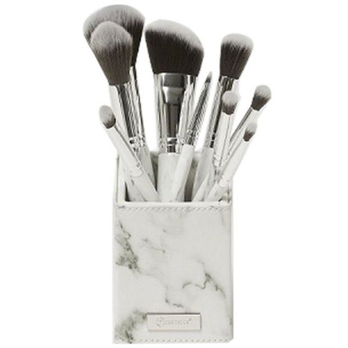 بي اتش كوزماتيكس - مجموعة فرش مكياج وايت ماربل 9 فرش