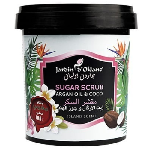 جاردن اوليان -  مقشر السكر للجسم بزيت الأركان و جوز الهند 600 جرام
