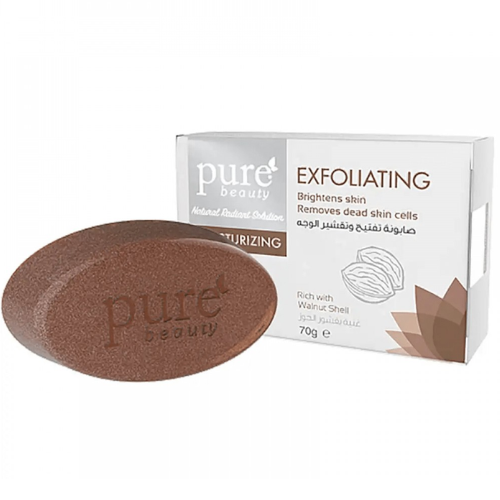 بيور بيوتي - صابون لتفتيح وتقشير البشرة 70 غرام