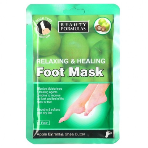 بيوتي فورميلاز - قناع لإسترخاء القدمين ونعومتها  بتركيبة التفاح وزبدة الشيا