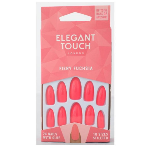 اليجانت تاتش -  أظافر صناعية لاصقة FIERY FUCHSIA