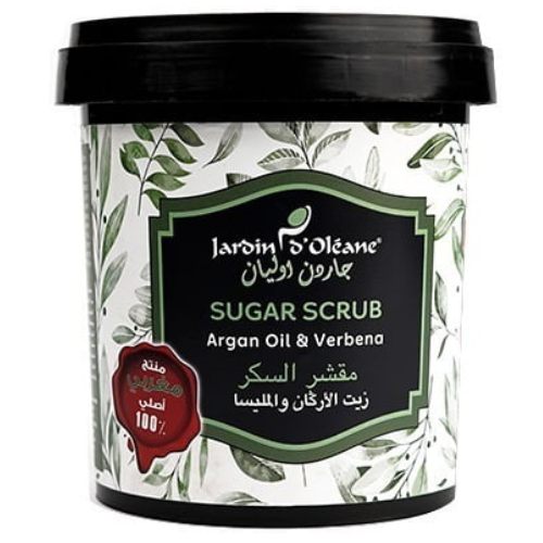جاردن اوليان -  مقشر السكر للجسم بزيت الأركان والمليسا 600 غرام