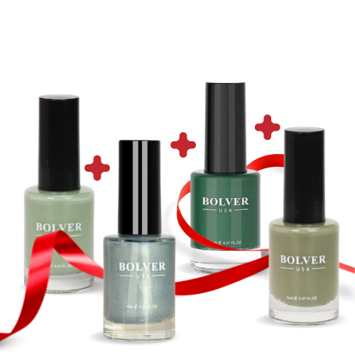 بلوفير - مجموعة طلاء أظافر درجات الأخضر الراقي