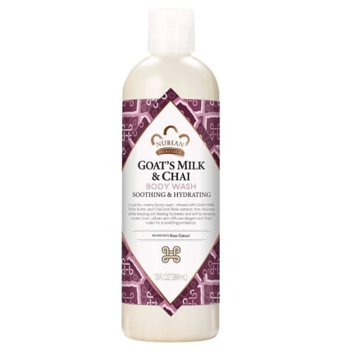 نوبيان هيرتيج -حليب الماعز والتشاي غسول للجسم لترطيب وتنعيم البشرة 384مل