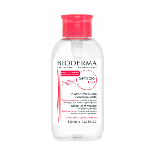 بيوديرما - مزيل مكياج سينسيبو للبشرة الحساسة بمضخة – 500 مل