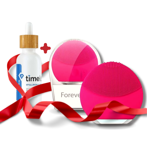 مجموعة العناية بالبشرة جهاز فورايفر و سيروم تايملس