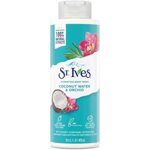 إس تي إيفز - غسول جسم منعش بماء جوز الهند وزهرة الأوركيد 473 مل