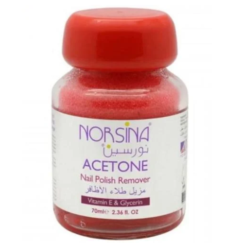 مزيل طلاء الأظافر  مع إسفنجة Red من نورسينا 70 مل