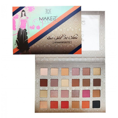 ميك اوفر 22 - مجموعة ظلال العيون روز قولد 24 لون  M1702