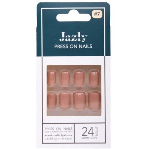 اظافر صناعية ملونة رقم 7 من جازلي