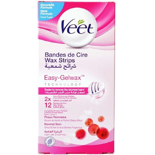 فيت - مجموعة شرائح شمعية بتكنولوجيا إيزي جل واكس مكونة من 12 قطعة وردي